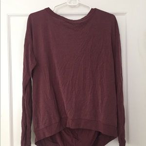 plum long sleeve